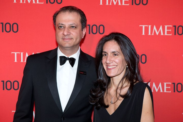 Guests arrive and socialize at the TIME 100 gala at the Time Warner center