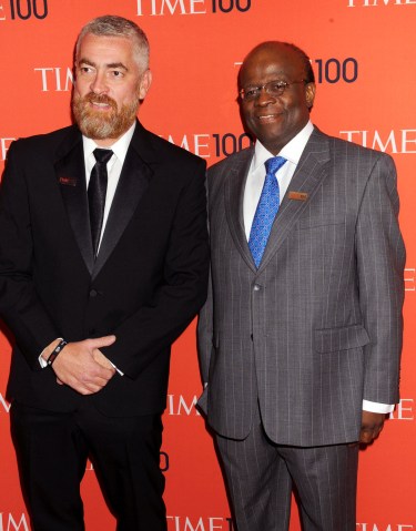 From Left: Brazilian Chef Alex Atala and President of the Supreme Federal Court Chief Justice Joaquim Barbosa attend the 2013 TIME 100 Gala at Frederick P. Rose Hall, Jazz at Lincoln Center on April 23, 2013 in New York City.